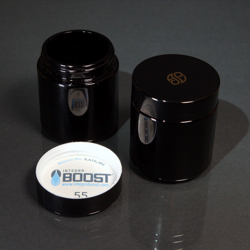 MagicStone Mini Humidor Stash Jars with Boost cap insert