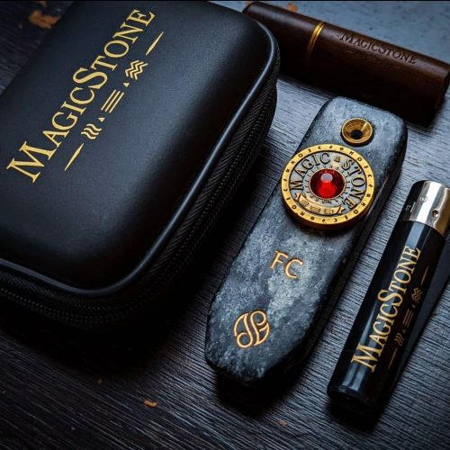MagicStone Odyssey vaporizer with upgrade to ruby jewel coin cap - with the Kit