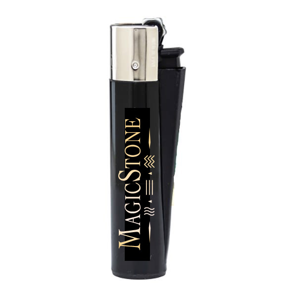 MagicStone Clipper lighter in black with gold